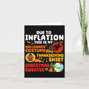 Due To Inflation Hallothanksmas Family Christmas M Card