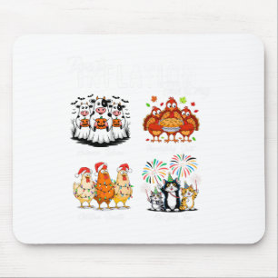 Due To Inflation Halloween Thanksgiving Men Women Mouse Pad