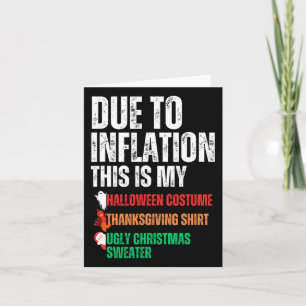 Due To Inflation This Is My Halloween Thanksgiving Card