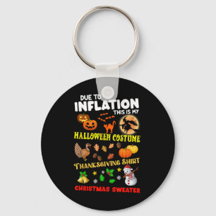 Due To Inflation This Is My Halloween Thanksgiving Key Ring