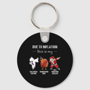Due To Inflation This Is My Halloween Thanksgiving Key Ring