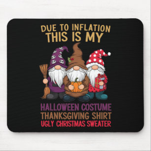 Due To Inflation This Is My Halloween Thanksgiving Mouse Pad