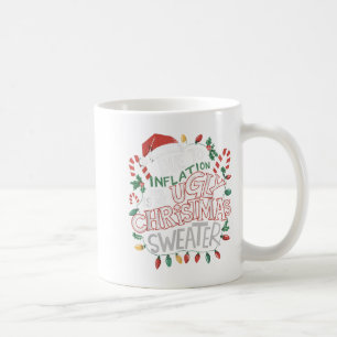 Due To Inflation Ugly Christmas Sweaters For Men W Coffee Mug