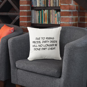 Dirty Joke Pillows & Cushions for Sale