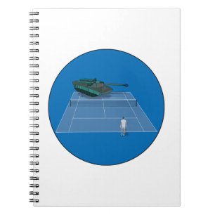 Duel Between a Tank and a Tennis Player Notebook