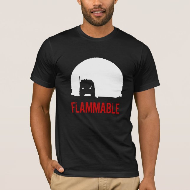 Duel Truck t-shirt FLAMMABLE - Customizable (Front)