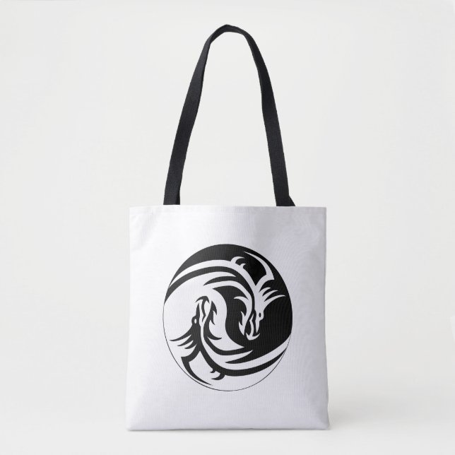 Dueling Dragons Tote Bag (Front)