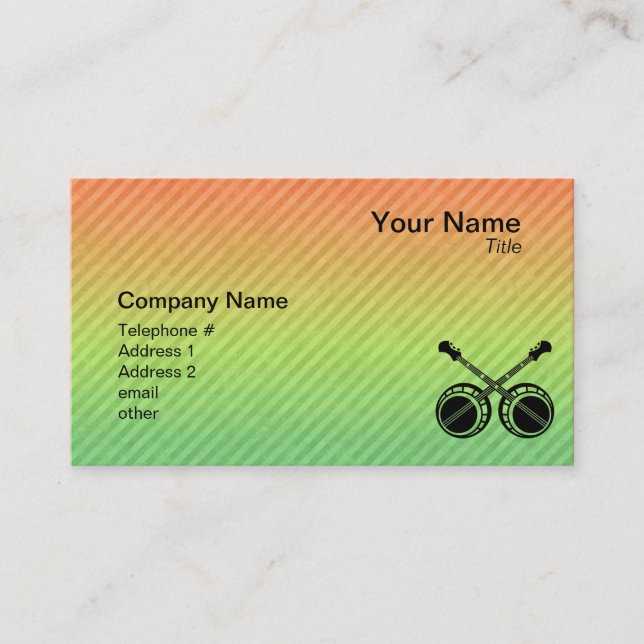 Duelling Banjos Business Card (Front)