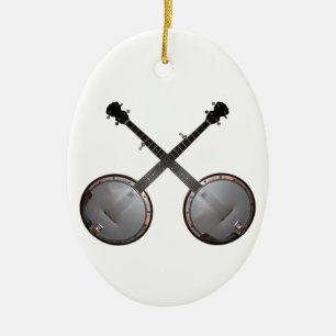 Duelling Banjos Chistmas Year Templat Ornament