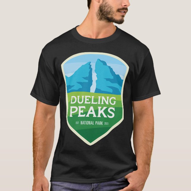Duelling Peaks National Park T-Shirt (Front)