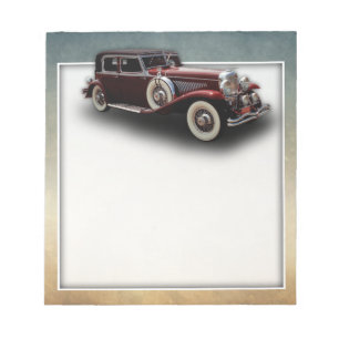 Duesenberg (Duesy) Model J Classic Car Notepad