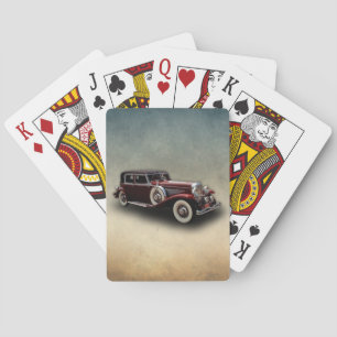 Duesenberg (Duesy) Model J Classic Car Playing Cards
