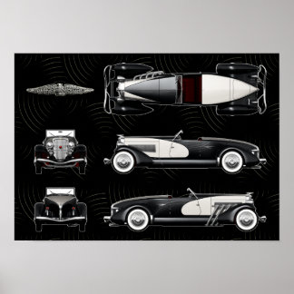 Duesenberg speedster poster