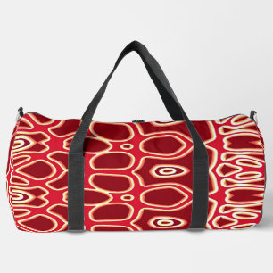 Duffel Bag, A vibrant red classic stylish design Duffle Bag