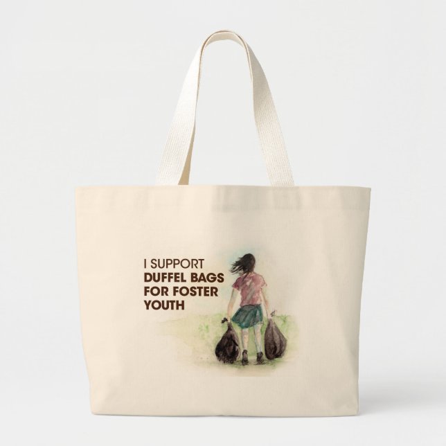 Duffel Bags for Foster Youth Tote (Front)
