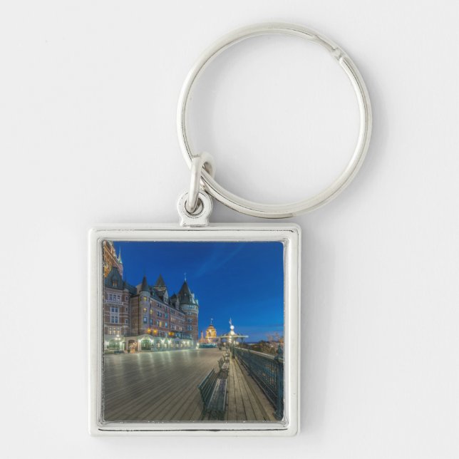 Dufferin Terrace at dawn Key Ring (Front)