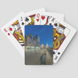 Dufferin Terrace at dawn Playing Cards