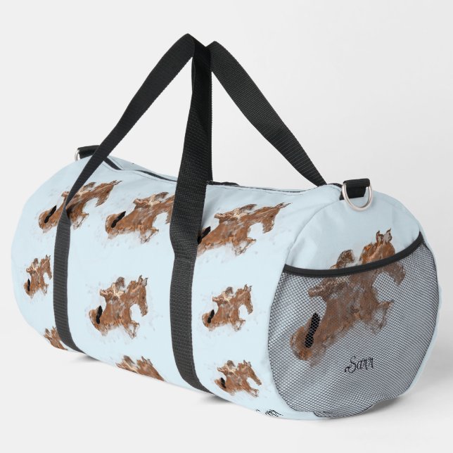 Duffle Bag :  The Chase is On . (Right Corner)