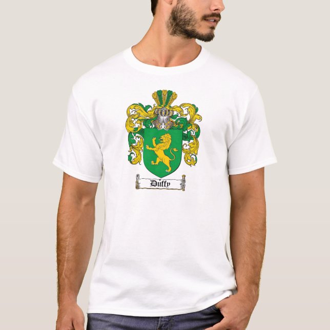 DUFFY FAMILY CREST -  DUFFY COAT OF ARMS T-Shirt (Front)