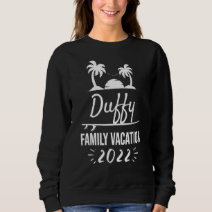 Duffy Family Vacation Tropical Group Trip Beach Sweatshirt