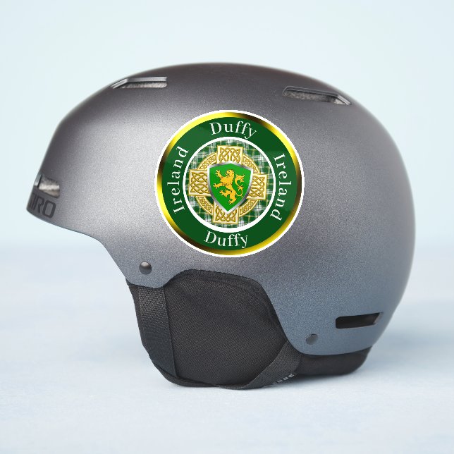 Duffy Shield & Celtic Cross Personalised (Helmet Side)