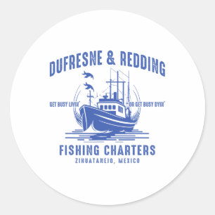 Dufresne And Redding Fishing Charters Lover Classic Round Sticker