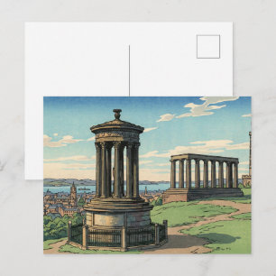 Dugald Stewart Monument on Calton Hill Postcard
