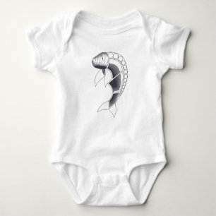 Dugong Genuine Aboriginal Art Baby Bodysuit