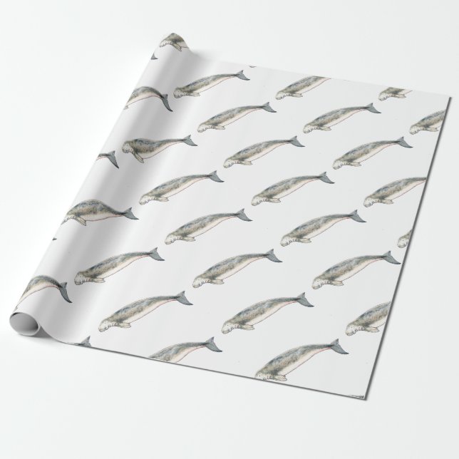 Dugong Wrapping Paper (Unrolled)