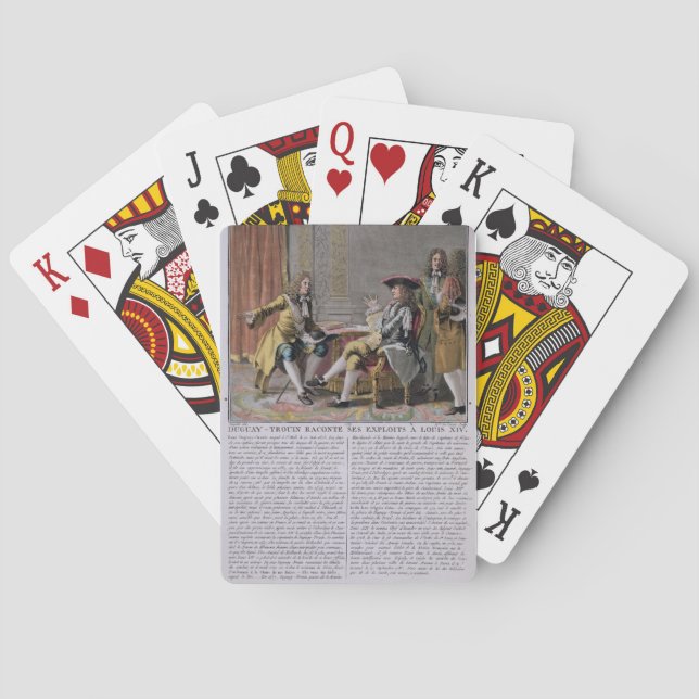 Duguay-Trouin (1673-1736) recounting his naval exp Playing Cards (Back)