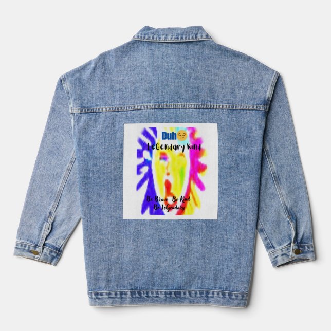 Duh😏 LK Denim – Bold Attitude Timeless Style Denim Jacket (Back)