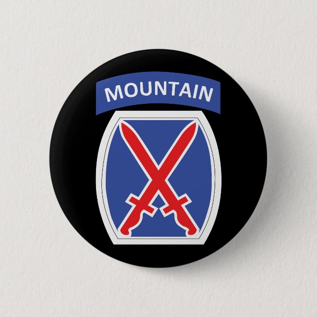 DUI - 10th Infantry Division 6 Cm Round Badge (Front)