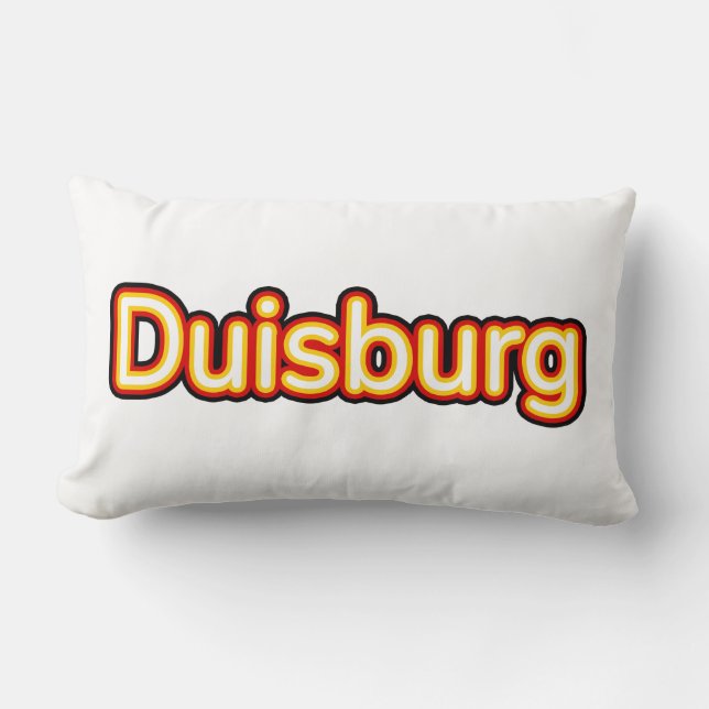 Duisburg Deutschland Germany Lumbar Cushion (Front)
