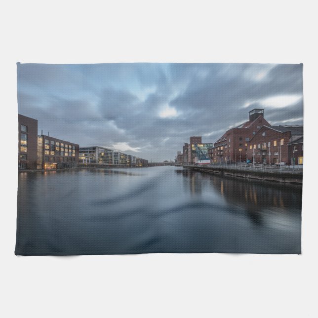 Duisburg Germany Tea Towel (Horizontal)