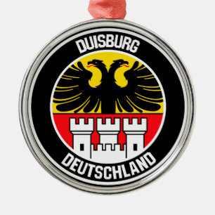 Duisburg Round Emblem Metal Ornament