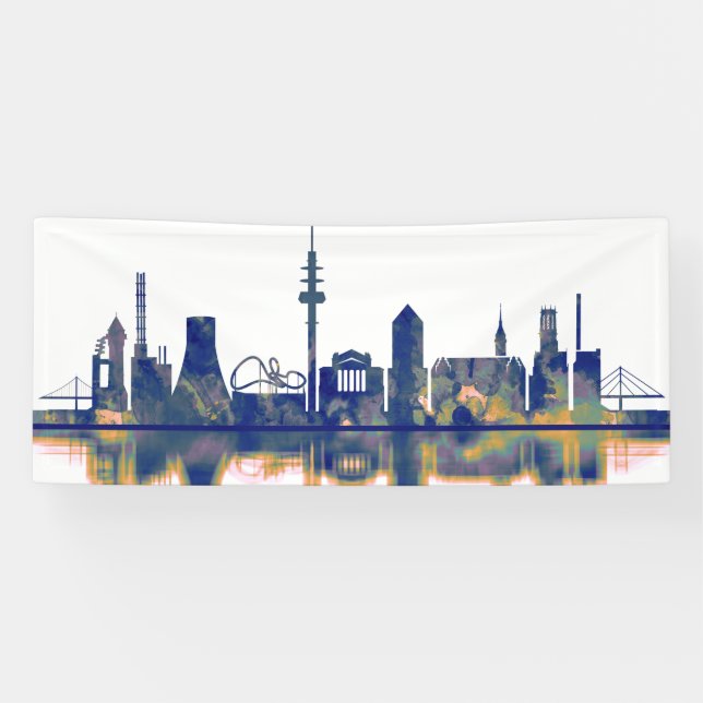 Duisburg Skyline Banner (Horizontal)