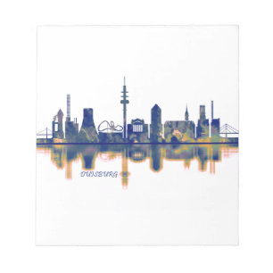 Duisburg Skyline Notepad