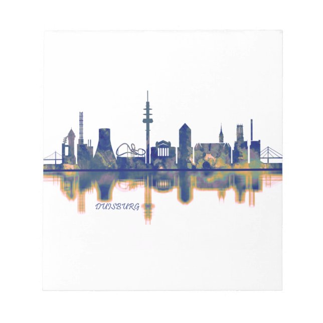 Duisburg Skyline Notepad (Front)