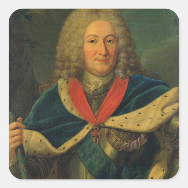 Duke Adrien-Maurice de Noailles Square Sticker (Front)