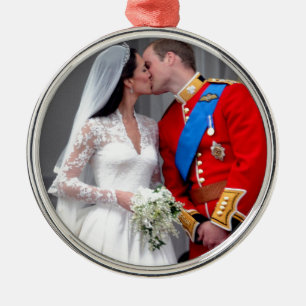 Duke and Duchess of Cambridge Royal Wedding Metal Ornament