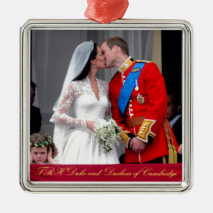 Duke and Duchess of Cambridge Royal Wedding Metal Ornament