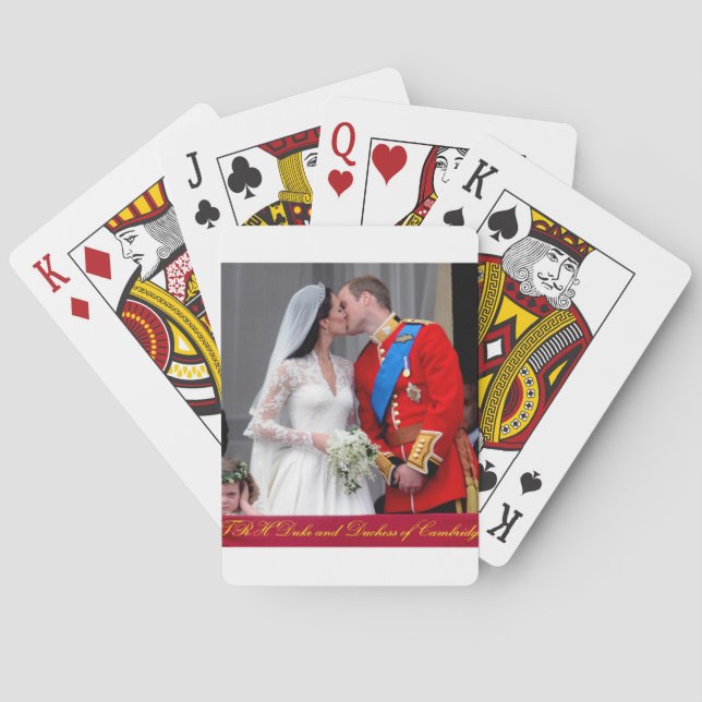 Duke and Duchess of Cambridge Royal Wedding Playing Cards (Back)