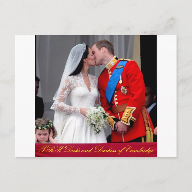 Duke and Duchess of Cambridge Royal Wedding Postcard (Front)