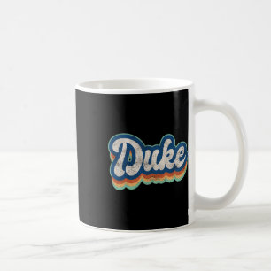 Duke First Name Boy Vintage Style 70s 80s Personal Coffee Mug