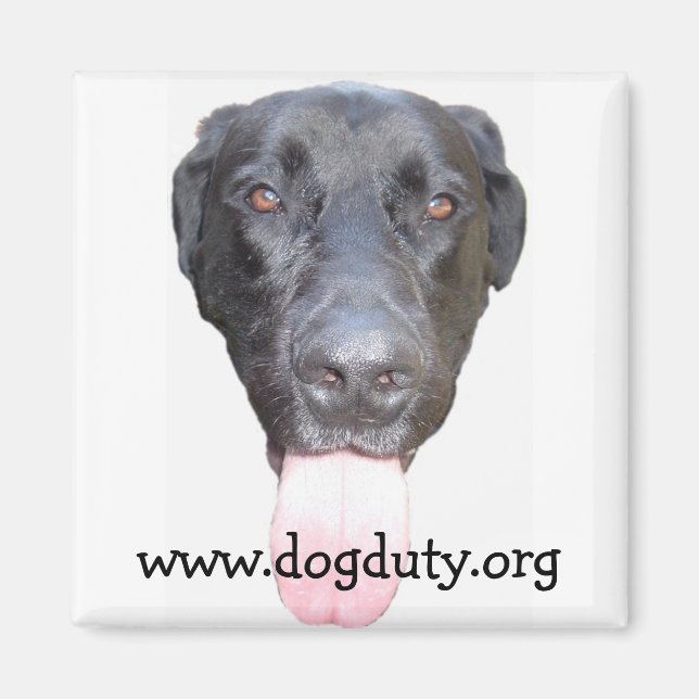 Duke Head, www.dogduty.org Magnet (Front)