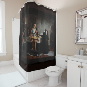 Duke Karl Insulting the Corpse of Klaus Fleming Shower Curtain