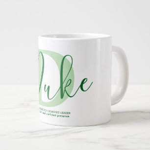 Duke Name Meaning Monogram Large Coffee Mug