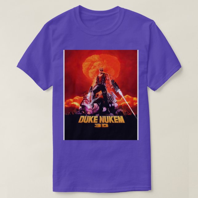 Duke Nukem 3D retro game print High Contrast T-Shirt (Design Front)