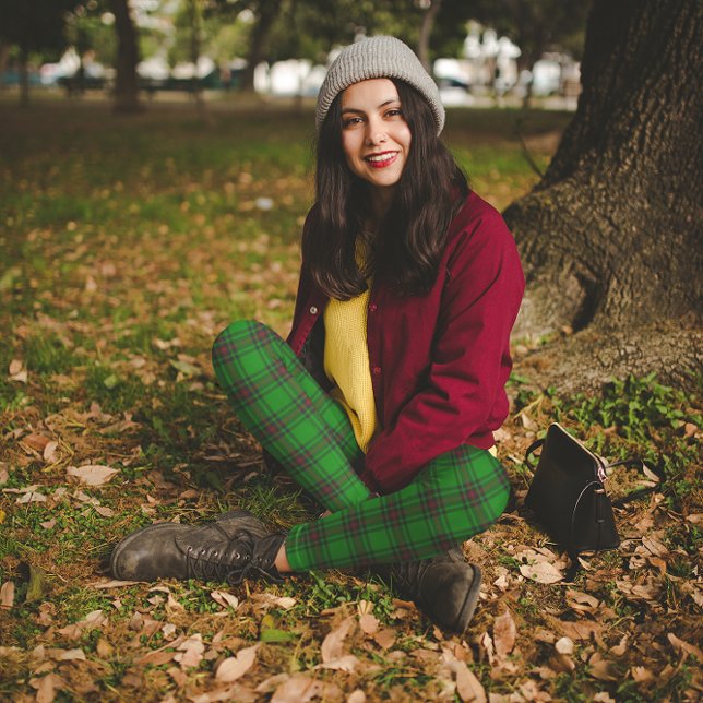 Duke Of Fife Green Red Tartan Leggings (Creator Uploaded)