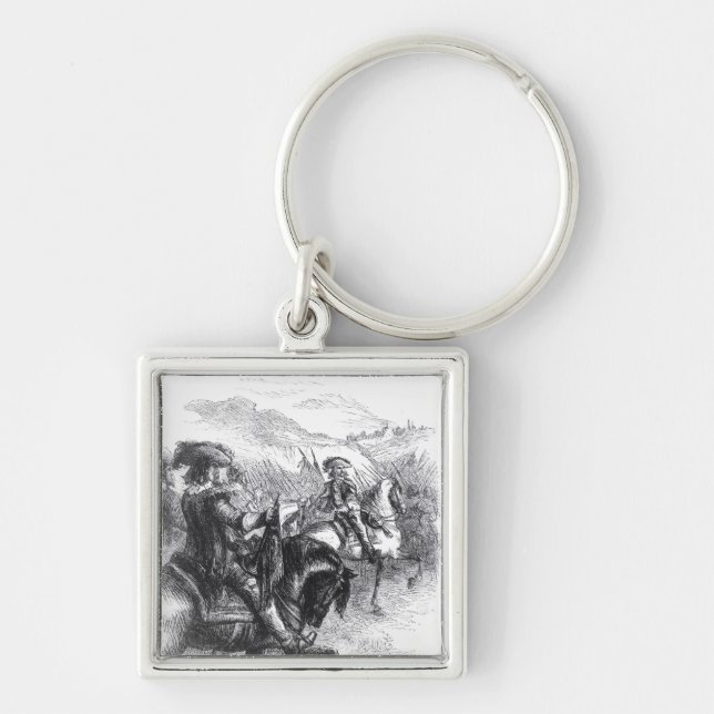 Duke of Monmouth  Advancing on Taunton Key Ring (Front)